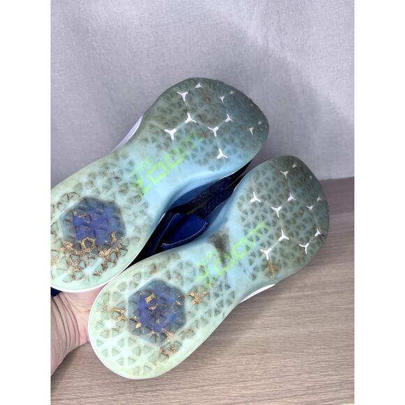 Nike Air Zoom Strong Navy Blue Green Running Strap Training Shoes - Picture 5 of 8